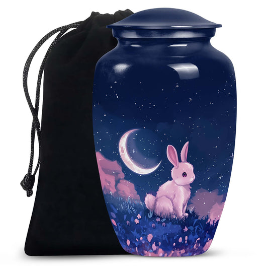 Bunny Night Moon Urn - Decorative Unique Urns For Ashes