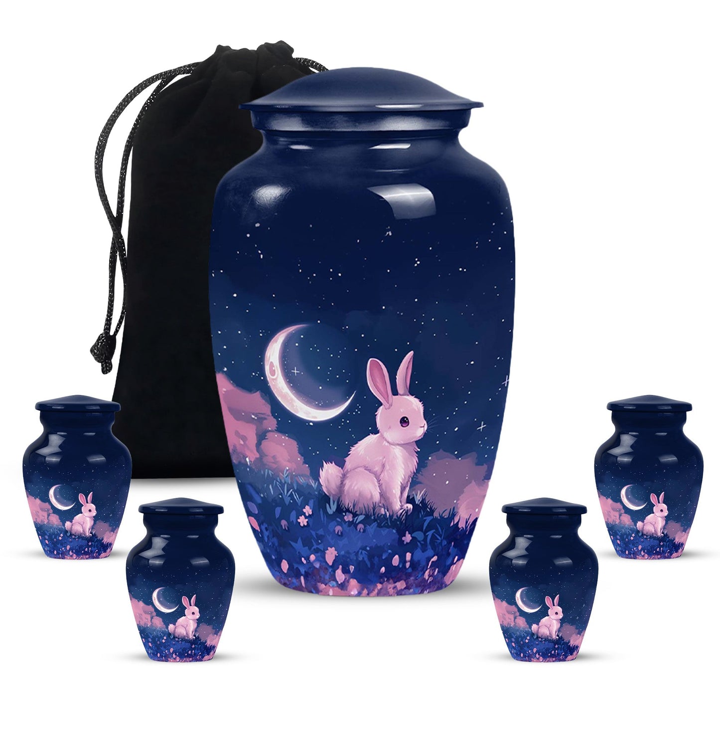 Personalized Galaxy Cremation Urn for Human Ashes - 10-inch, 200 cu in - Yatskia