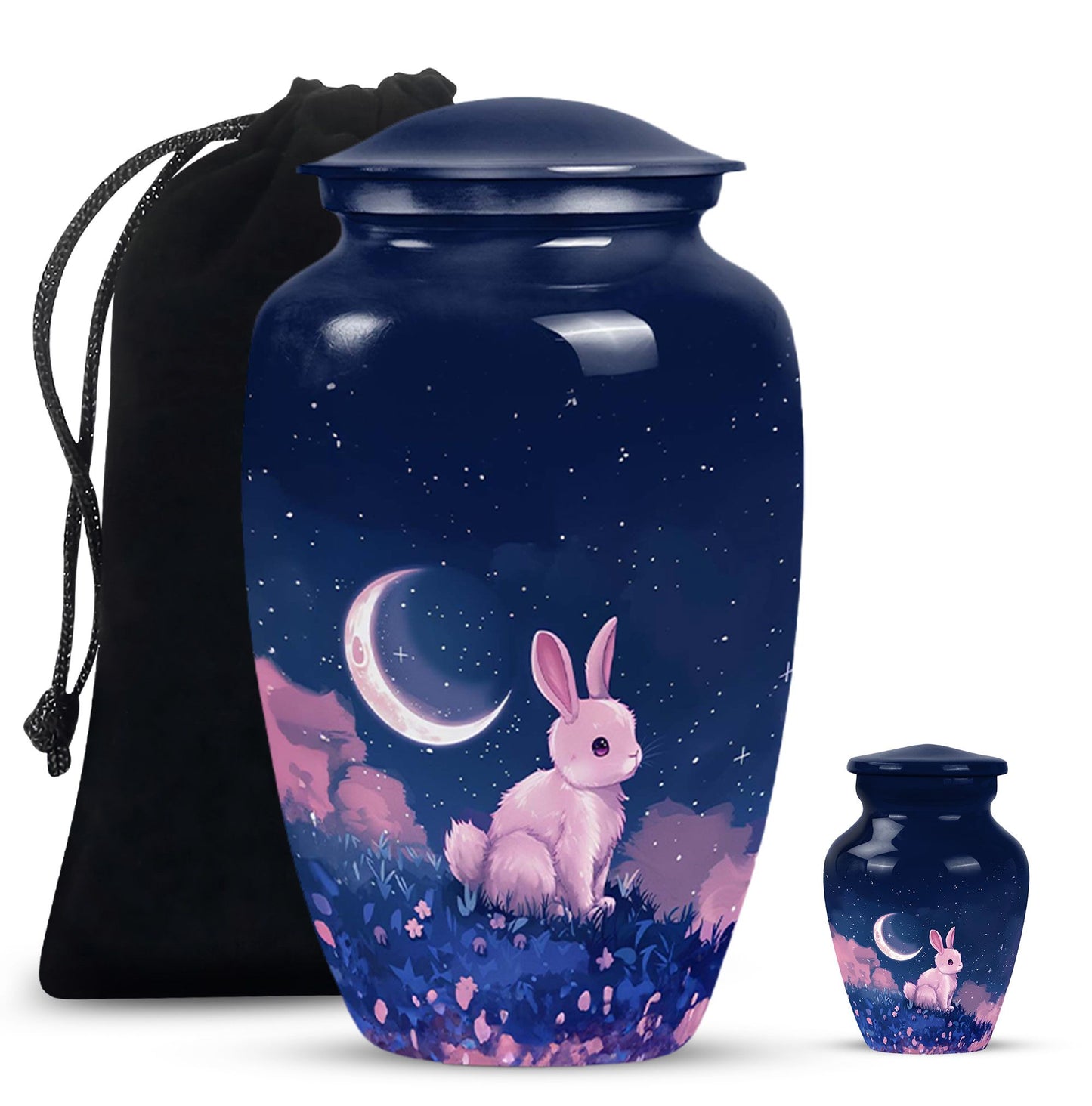 Personalized Galaxy Cremation Urn for Human Ashes - 10-inch, 200 cu in - Yatskia