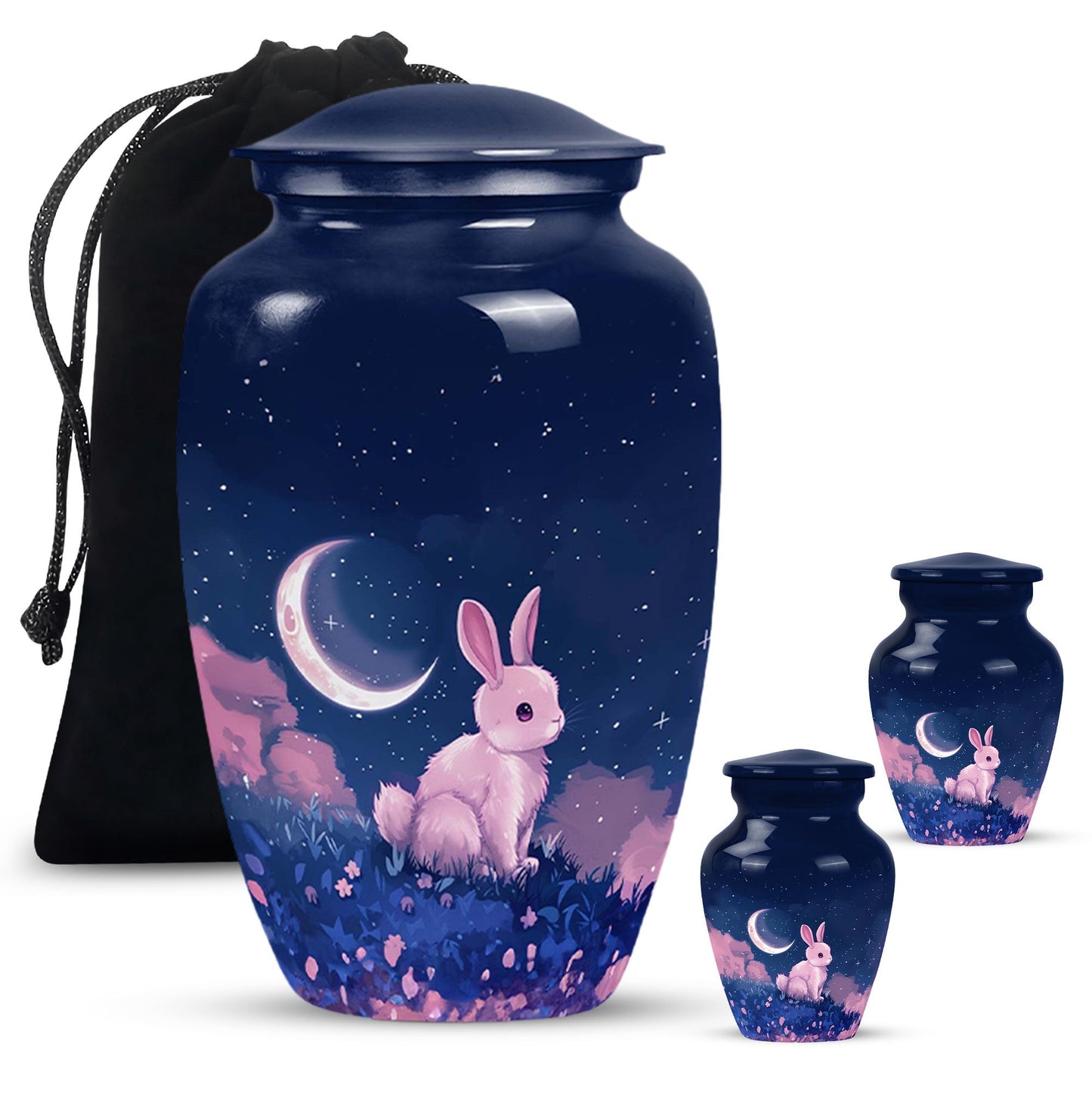 Personalized Galaxy Cremation Urn for Human Ashes - 10-inch, 200 cu in - Yatskia