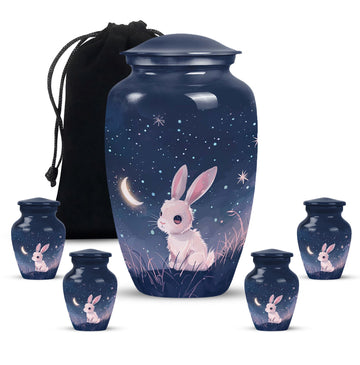 Large Urn With 4 Keepsake Urn