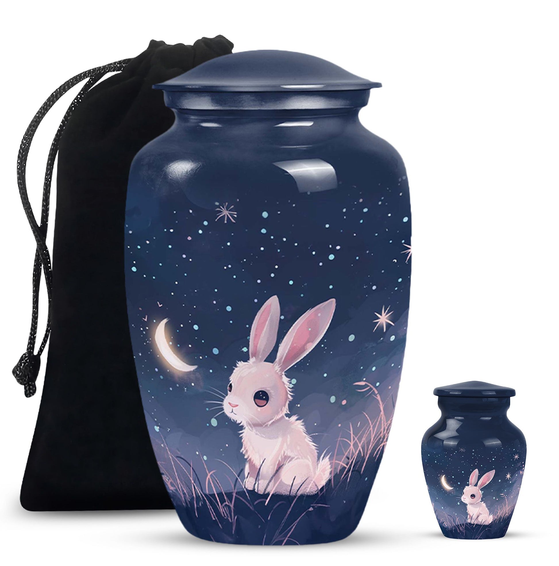 Night Bunny Cremation Urn - Pet Urns For Bunny Ashes