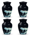 Wolf Cremation Large Urn - Urns For Human Ashes With A Wolf Drawing