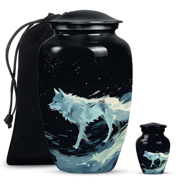 Large Urn With 1 Keepsake Urn