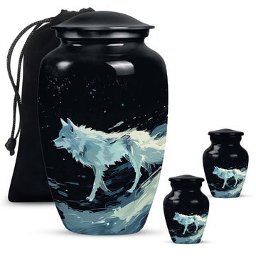 Large Urn With 2 Keepsake Urn