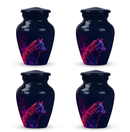 Personalized Wolf Cremation Urn for Human Ashes - 10-inch, 200 cu in - Yatskia