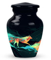 Colorful Wolf Cremation Urn for Human Ashes - Urn for Mom and Dad