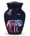 Neon Wolf Cremation Urns For Human Ashes - Memorial Urn for Mom & Dad