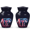 Neon Wolf Cremation Urns For Human Ashes - Memorial Urn for Mom & Dad