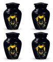 Black and Gold Wolf Urn for Human Ashes - Large For Urn Mom