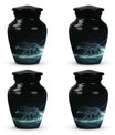Blue Wolf Cremation Urn for Human Ashes - Memorial Urn for Adults