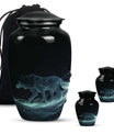 Blue Wolf Cremation Urn for Human Ashes - Memorial Urn for Adults