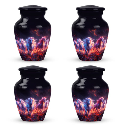 Personalized Horse Cremation Urn for Men - 10-inch, 200 cu in - Yatskia