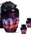 Galloping Horses Cremation Urn for Human Ashes - Urn Keepsake Set