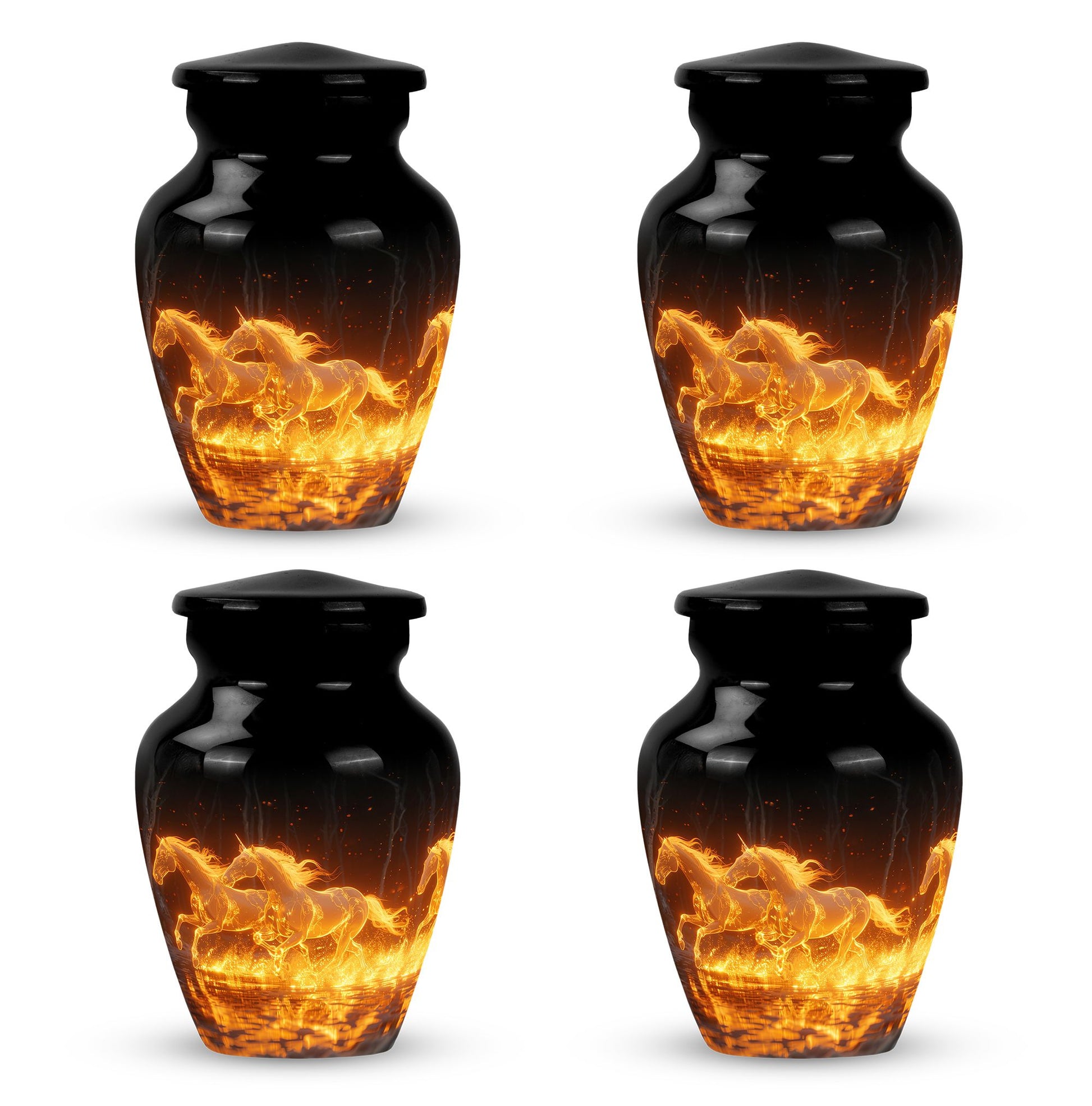 Luminous Ember Gallop Horse Cremation Urns For Human Ashes - Large Urn Mom