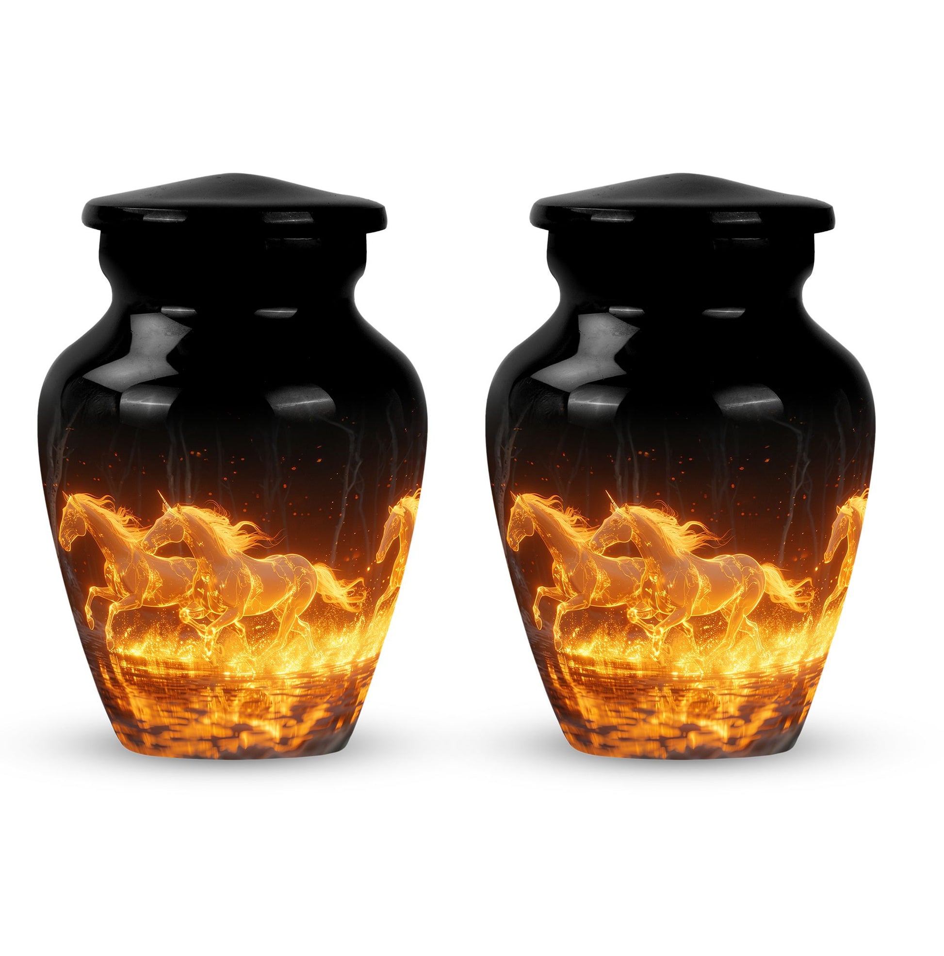 Luminous Ember Gallop Horse Cremation Urns For Human Ashes - Large Urn Mom