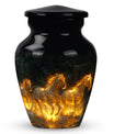 Fiery River Steeds Horse Cremation Urn For Human Ashes - Funeral Urns