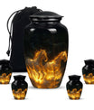Fiery River Steeds Horse Cremation Urn For Human Ashes - Funeral Urns