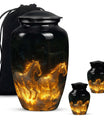 Fiery River Steeds Horse Cremation Urn For Human Ashes - Funeral Urns