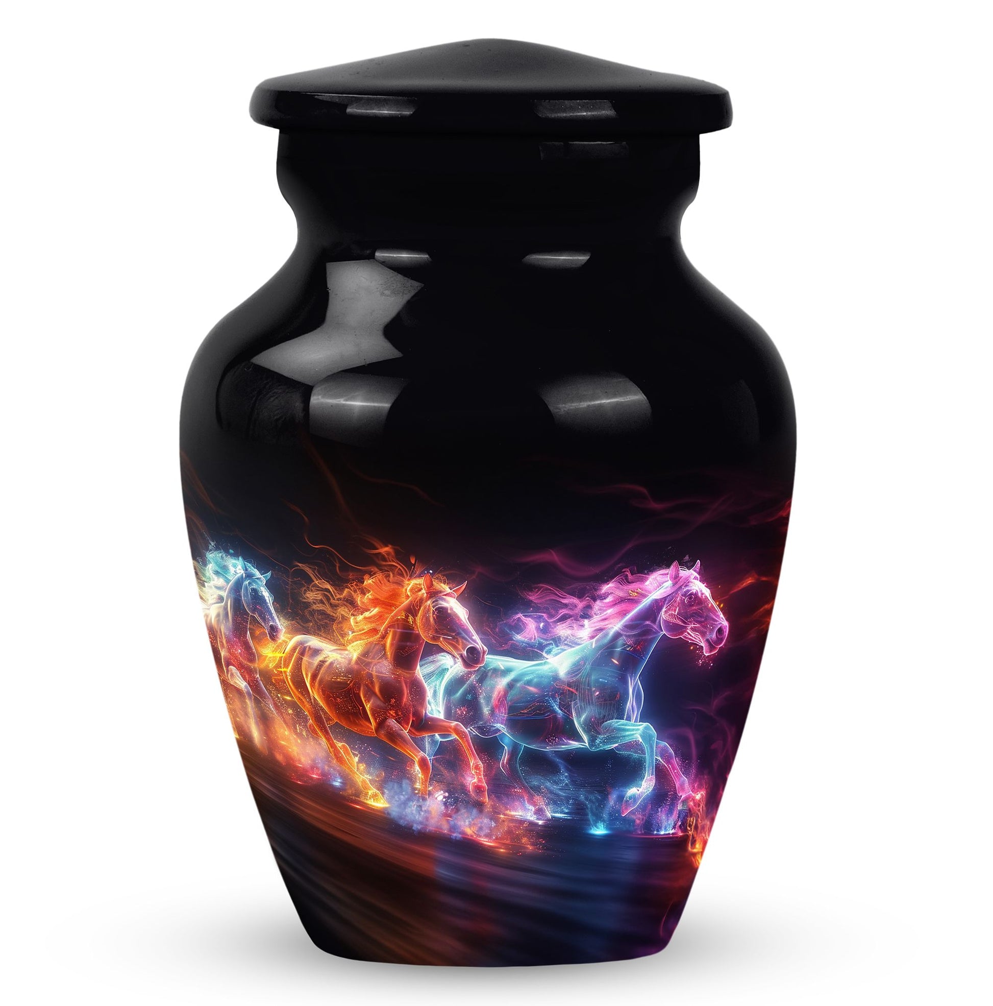 Running Horses Cremation Urns For Human Ashes - Burial Urns For Adult