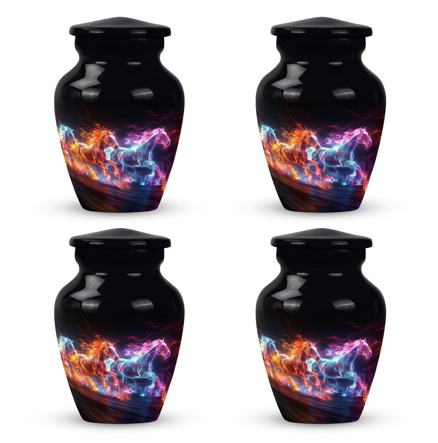 Personalized Horse Cremation Urn for Human Ashes - 10-inch, 200 cu in - Yatskia