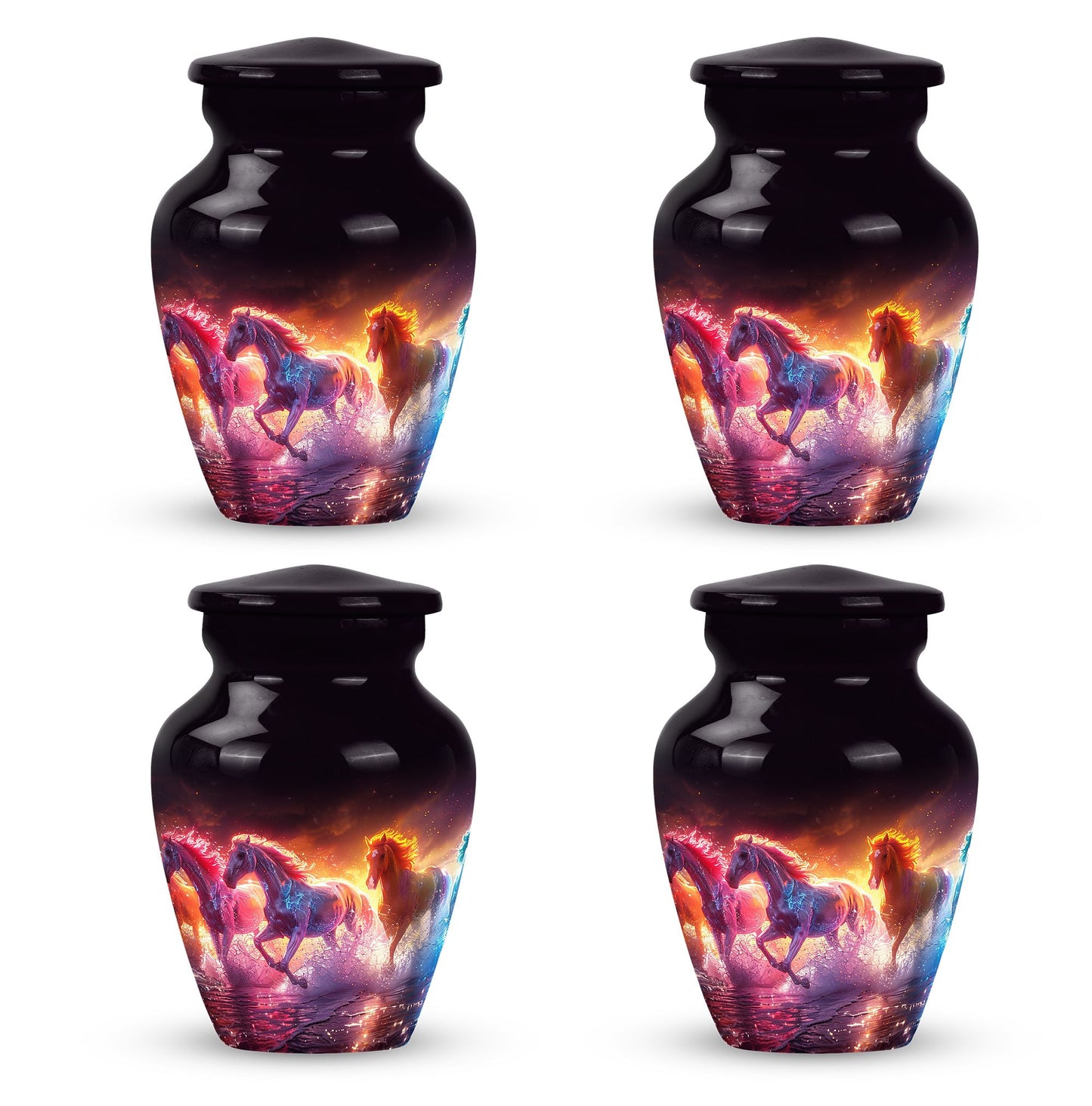 Personalized Horse Cremation Urn for Human Ashes - 10-inch, 200 cu in - Yatskia