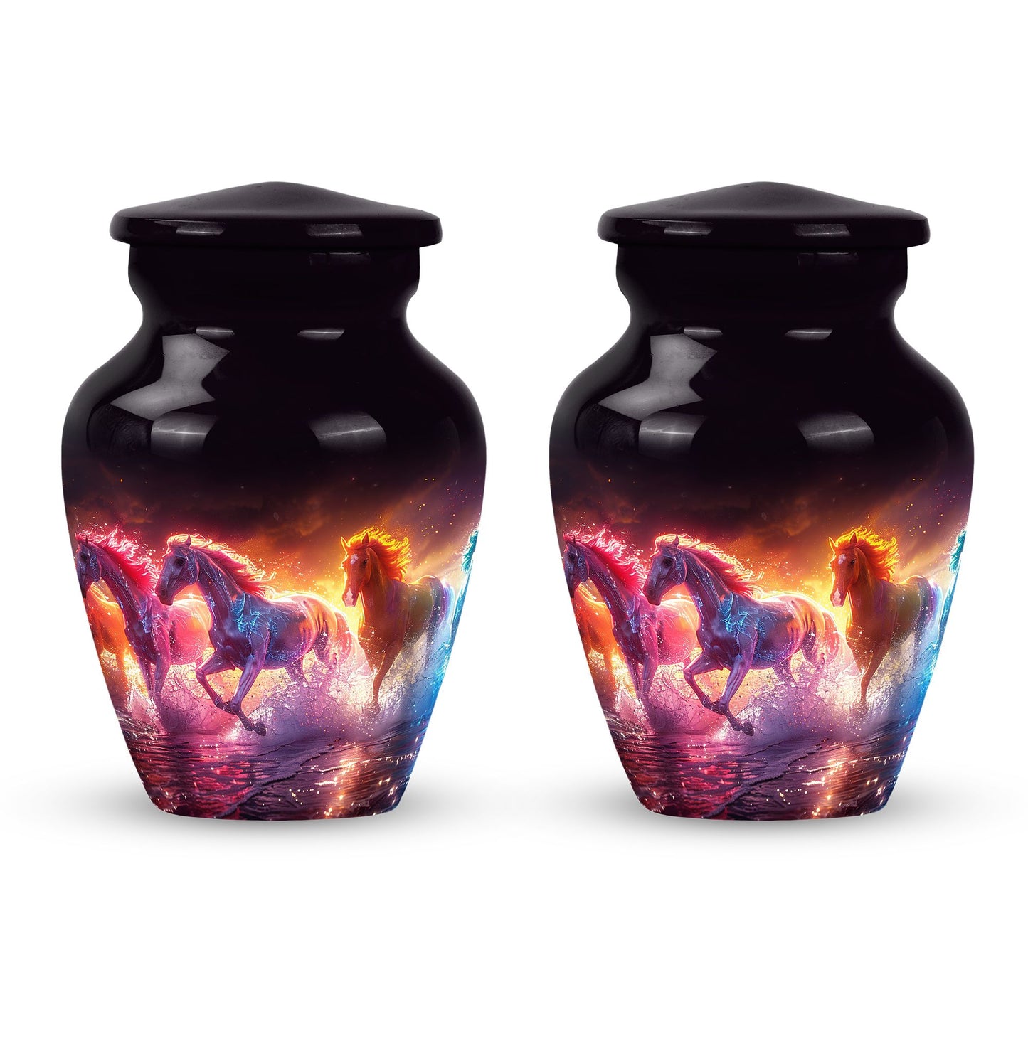 Personalized Horse Cremation Urn for Human Ashes - 10-inch, 200 cu in - Yatskia