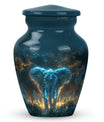 Blue Elephant Cremation Urn for Human Ashes - Cremation Urns For Adults