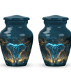 Blue Elephant Cremation Urn for Human Ashes - Cremation Urns For Adults