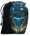 Blue Elephant Cremation Urn for Human Ashes - Cremation Urns For Adults