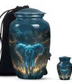 Blue Elephant Cremation Urn for Human Ashes - Cremation Urns For Adults