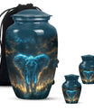 Blue Elephant Cremation Urn for Human Ashes - Cremation Urns For Adults