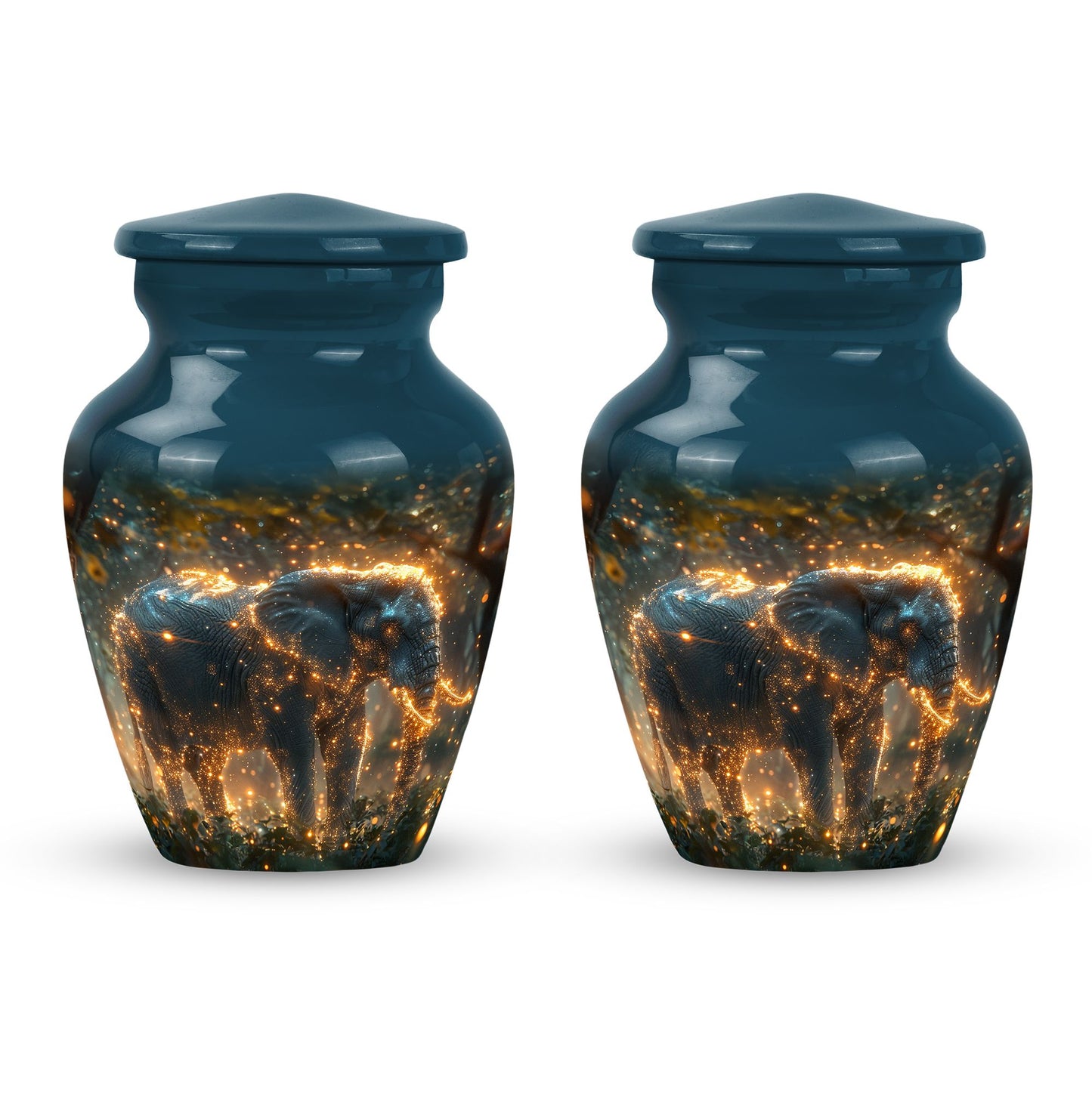 Personalized Elephant Cremation Urn for Men and Women - 10-inch, 200 cu in - Yatskia