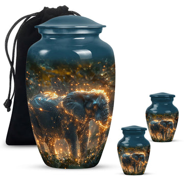 Large Urn With 2 Keepsake Urn