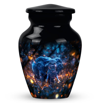 Personalized Elephant Cremation Urn for Human Ashes - 10-inch, 200 cu in - Yatskia