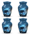 Blue Elephant Galaxy Cremation Urns For Human Ashes - Urns For Men & Women