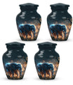 Majestic Elephant Night Forest Design - Funeral Urns For Men & Women