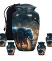 Majestic Elephant Night Forest Design - Funeral Urns For Men & Women