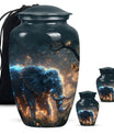 Majestic Elephant Night Forest Design - Funeral Urns For Men & Women