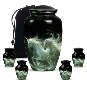 Large Urn With 4 Keepsake Urn