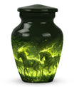 Majestic Green Unicorn Cremation Urn - Urns For Women Ashes