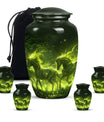 Majestic Green Unicorn Cremation Urn - Urns For Women Ashes