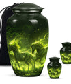 Majestic Green Unicorn Cremation Urn - Urns For Women Ashes