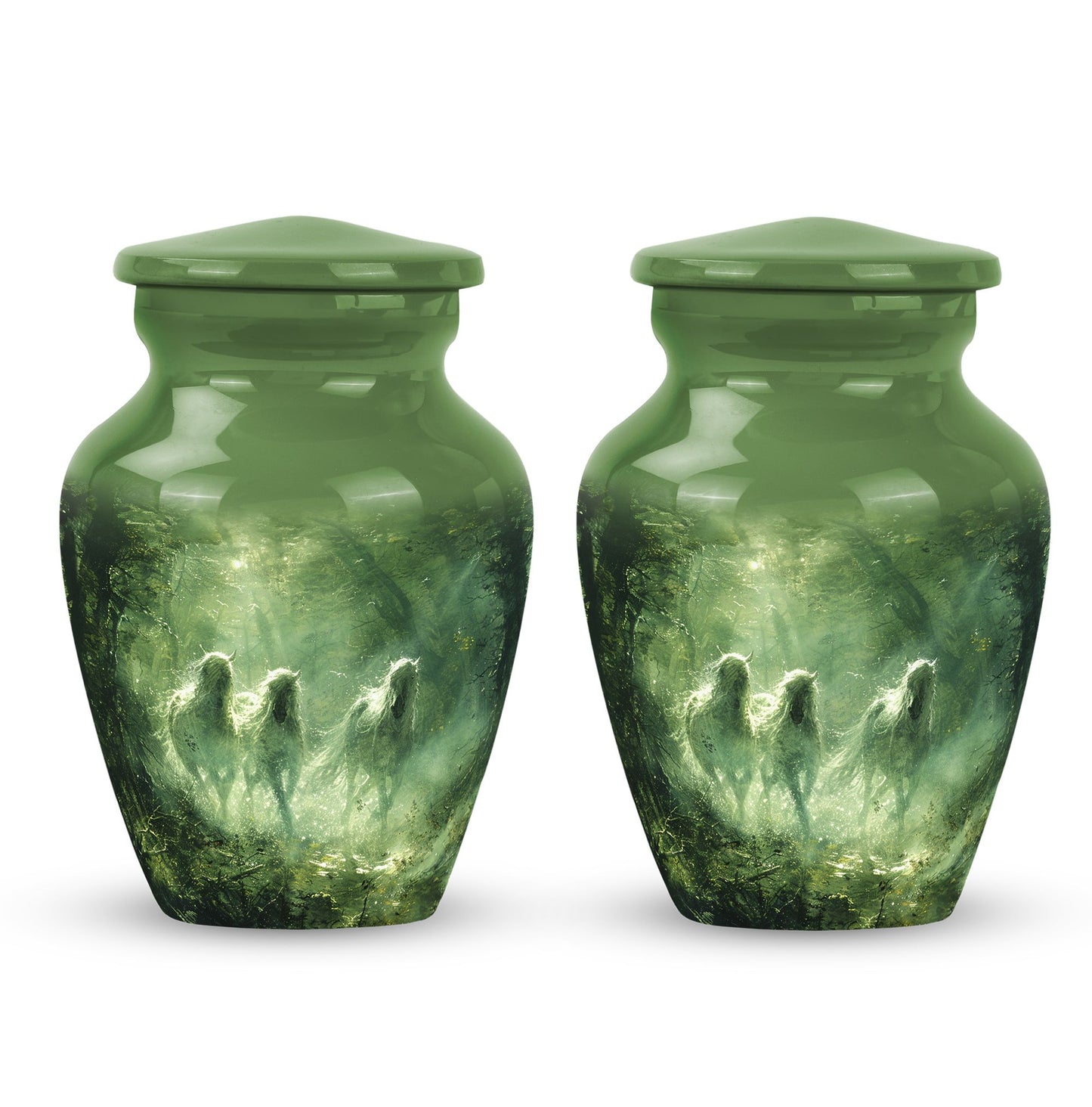 Personalized Unicorn Cremation Urn for Human Ashes - 10-inch, 200 cu in - Yatskia