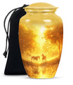 Golden Forest Serenity Cremation Urns For Human Ashes - Funeral Urn