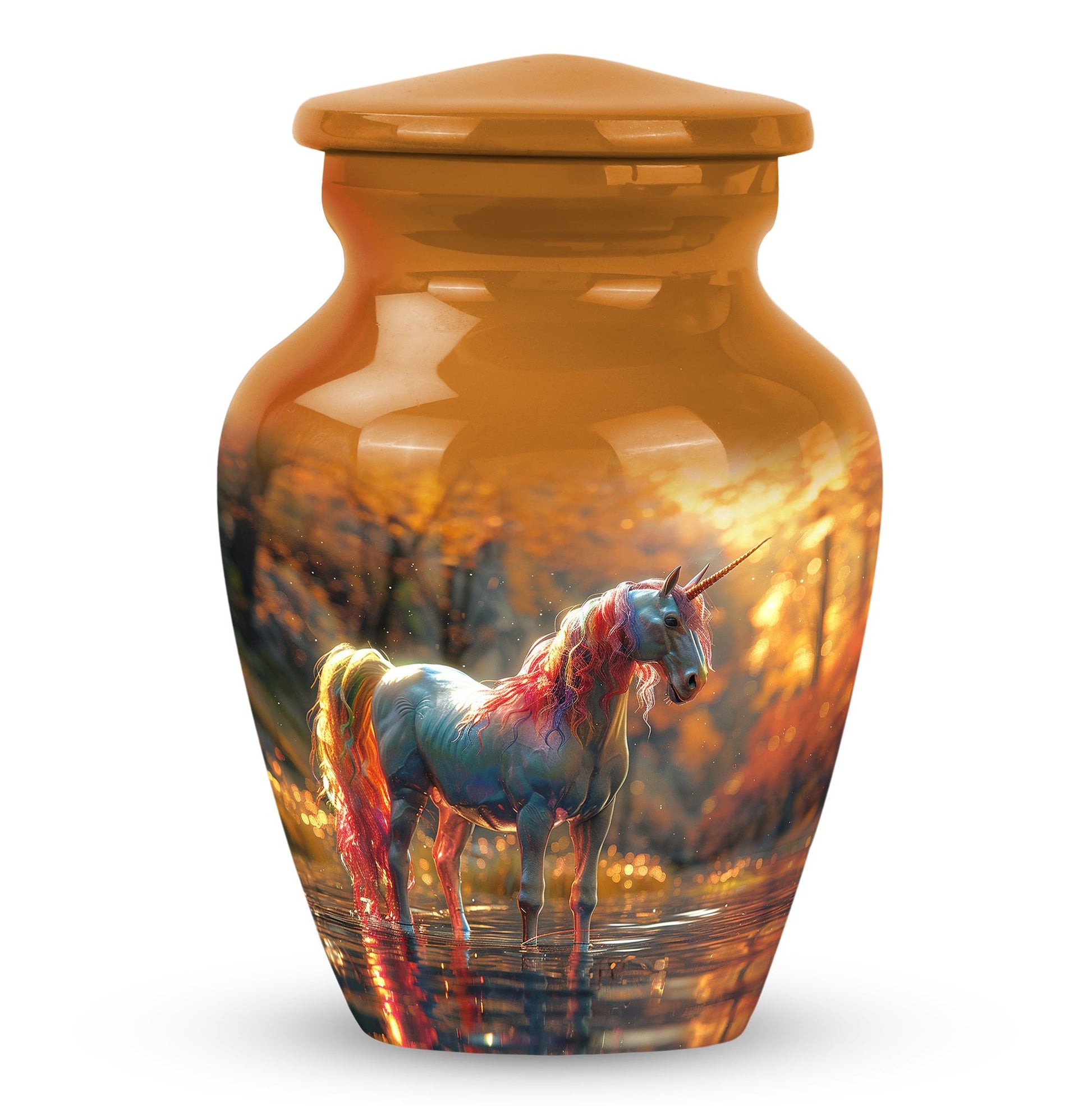 Autumn Magic Horse Cremation Urns For Human Ashes - Funeral Urns For Adult