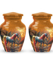Autumn Magic Horse Cremation Urns For Human Ashes - Funeral Urns For Adult