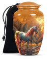 Autumn Magic Horse Cremation Urns For Human Ashes - Funeral Urns For Adult