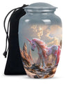 Pink Unicorn Cremation Urn For Women – Fantasy Tribute Urn For Funeral