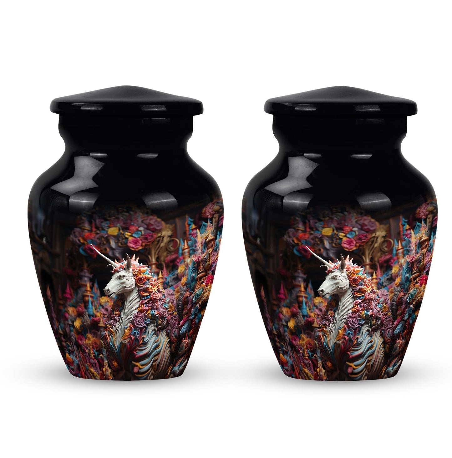 Personalized Horse Cremation Urn for Mom - 10-inch, 200 cu in - Yatskia